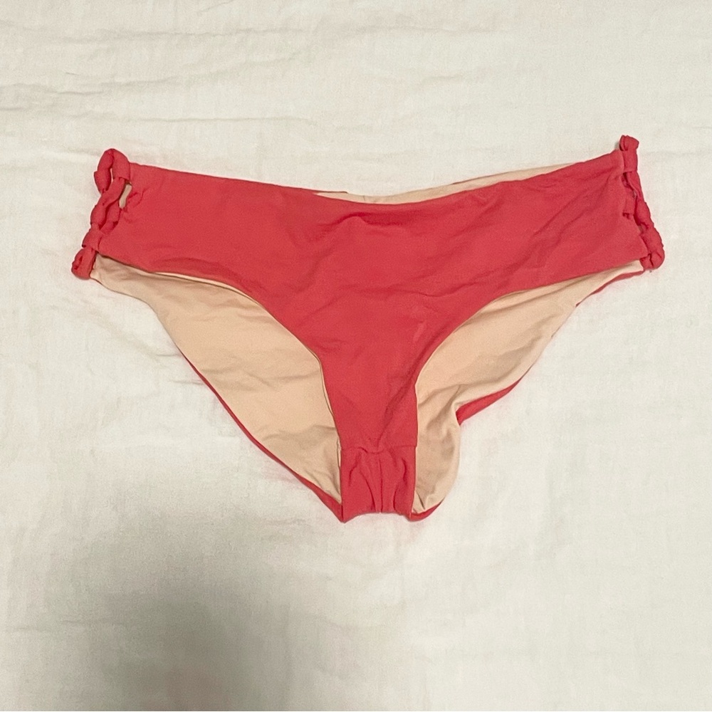 Pink reversible bikini bottom
